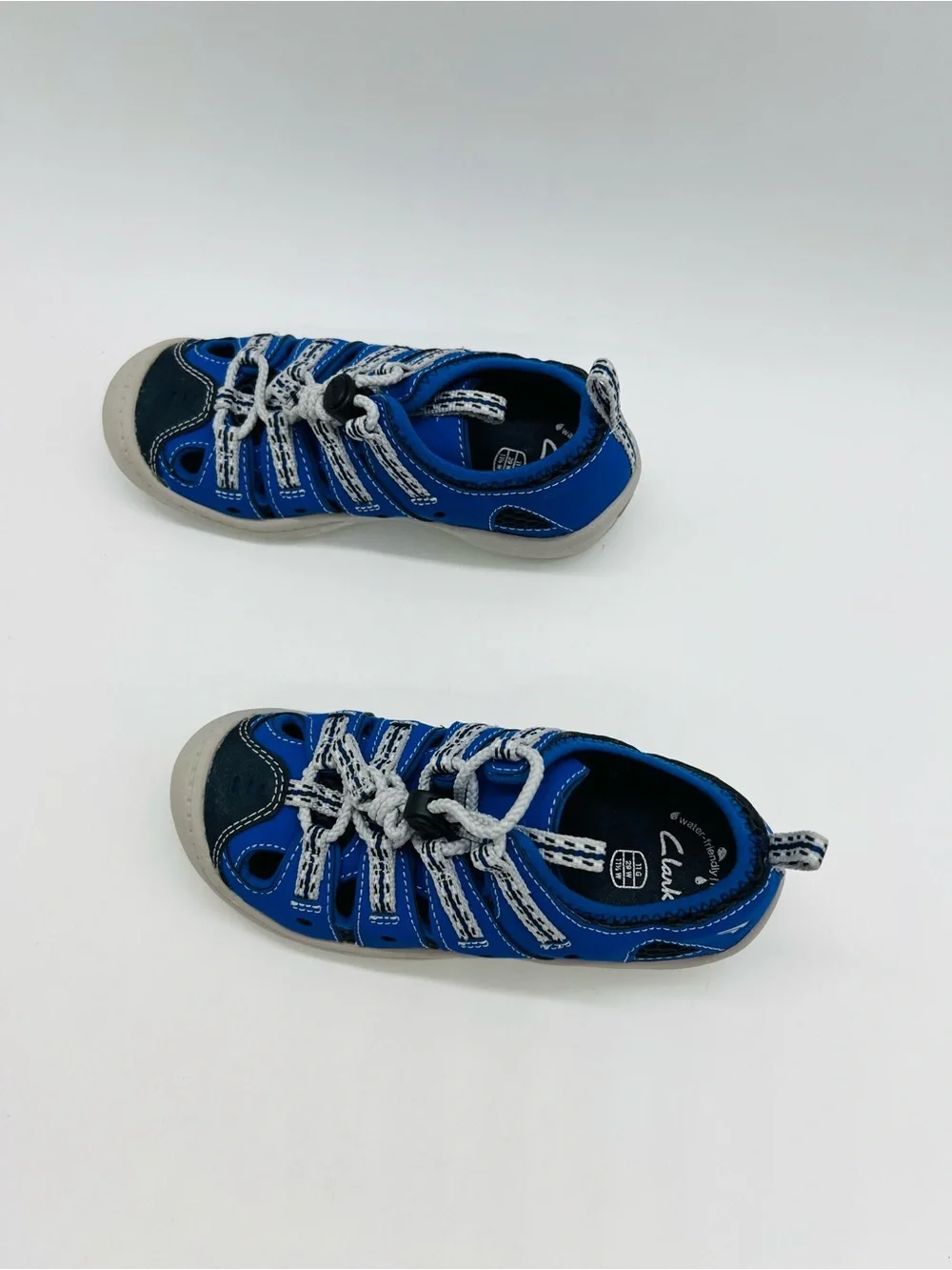 Clarks Blue and White Kids Water Resistant Hiking Sandals Size 11.5W